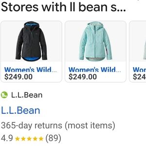 90s L.L.Bean vtg Quiltedmint Ski Puffer Coat Winter coat